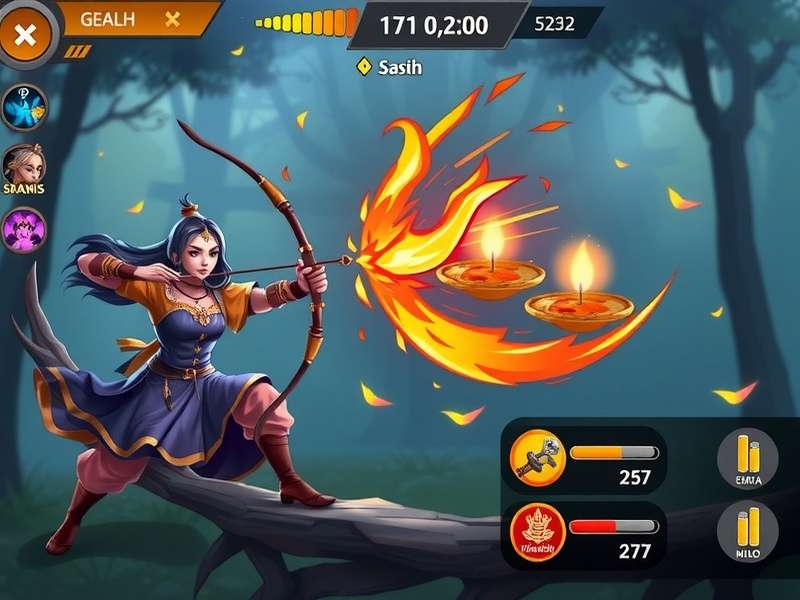 Archero Magic Mayhem gameplay screenshot showing magical archery combat